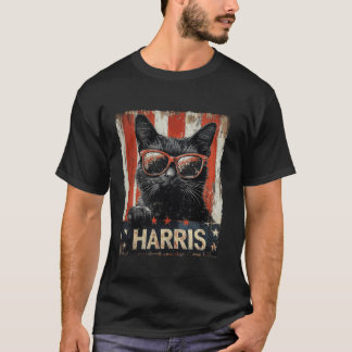 Funny Childless Cat Ladys For Harris 2024 T Shirt