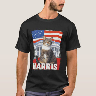 Funny Childless Cat Ladys For Harris 2024 T Shirt