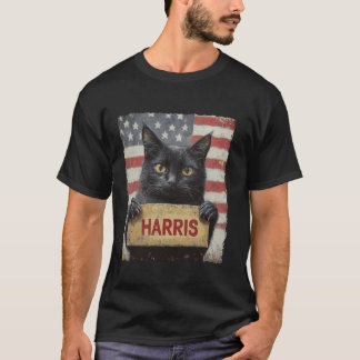 Funny Childless Cat Ladys For Harris 2024 T Shirt