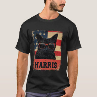 Funny Childless Cat Ladys For Harris 2024 T Shirt
