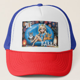 Funny Childless Cat Ladys KAMALA 2024 Truckerkappe