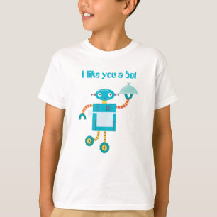 Funny Children's Ich mag dich als Roboter T-Shirt