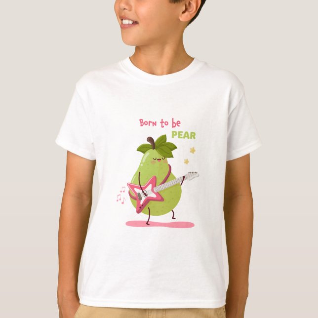 Funny children's illustration of a rock pear T-Shirt (Vorderseite)