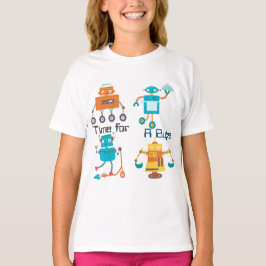 Funny Children's Robots Time for a Byte T-Shirt