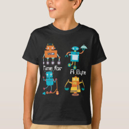 Funny Children's Robots Time for a Byte T-Shirt