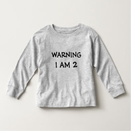 Funny Childrens Warning Label Kleinkind T-shirt
