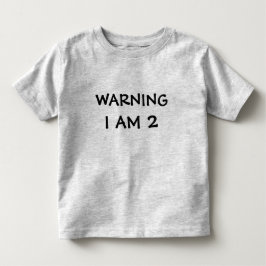 Funny Childrens Warning Label Kleinkind T-shirt