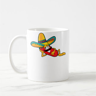 Funny Chili Vibes Pepper With Sombrero Moustache M Kaffeetasse