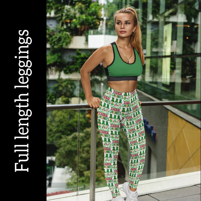 Funny Chillin mit Gnomies St Patricks Day Leggings (Funny Chillin with Gnomies St Patrick's Day Leggings)