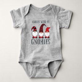 Funny Chillin' mit meinen Gnomen Weihnachtslöffel  Baby Strampler