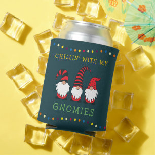 Funny Chillin' mit meinen Gnomen Weihnachtslöffel Dosenkühler