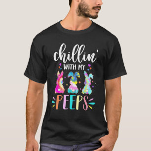 Funny Chillin mit meiner Pëp Lehrerin Gefärbte Kra T-Shirt