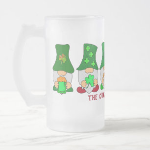 Funny Chillin mit My Gnomies St Patricks Day Mattglas Bierglas
