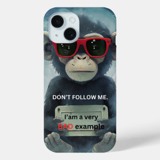 Funny Chimpanzee: Folgt mir nicht Case-Mate iPhone Hülle