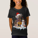 Funny Chinese Creed Dog Christmas Snowman Xmas L T-Shirt<br><div class="desc">Funny Chinese Creg Dog Weihnachtsschneemann Xmas Lights</div>