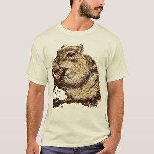 Funny Chipmunk aß eine Maisperson T-Shirt