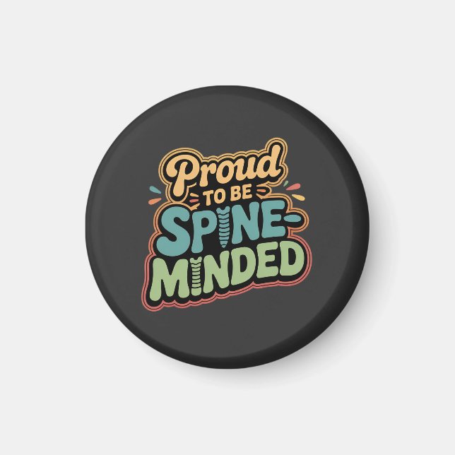 Funny Chiropractor gibt Spieß für Gesundheit Magnet (Vorne)
