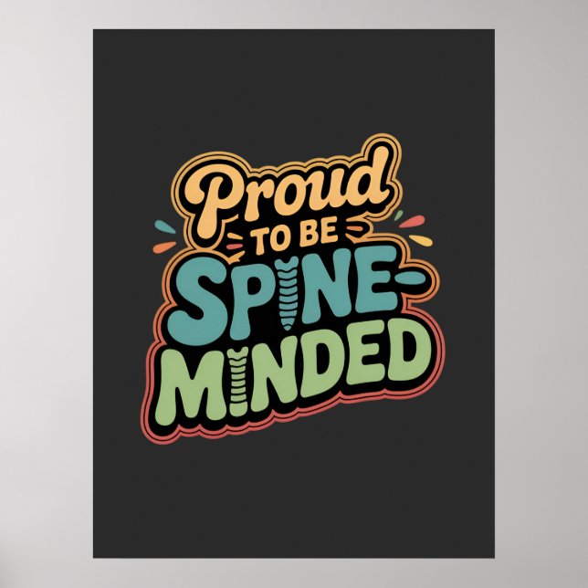 Funny Chiropractor gibt Spieß für Gesundheit Poster (Vorne)