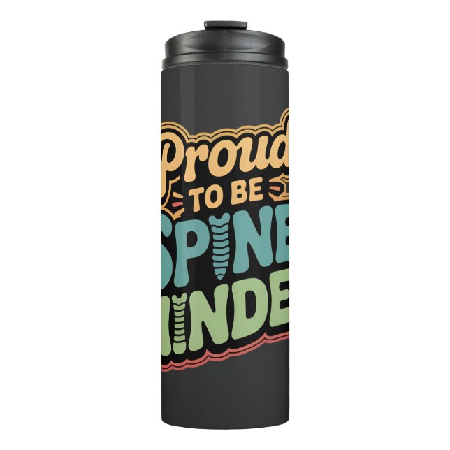 Funny Chiropractor gibt Spieß für Gesundheit Thermosbecher (Vorderseite)