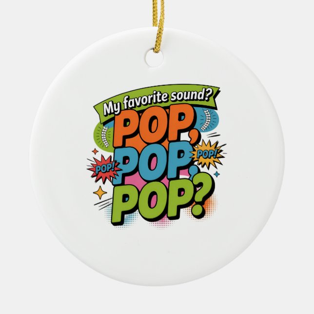 Funny Chiropractor Pop Sound Gift Keramik Ornament (Vorne)
