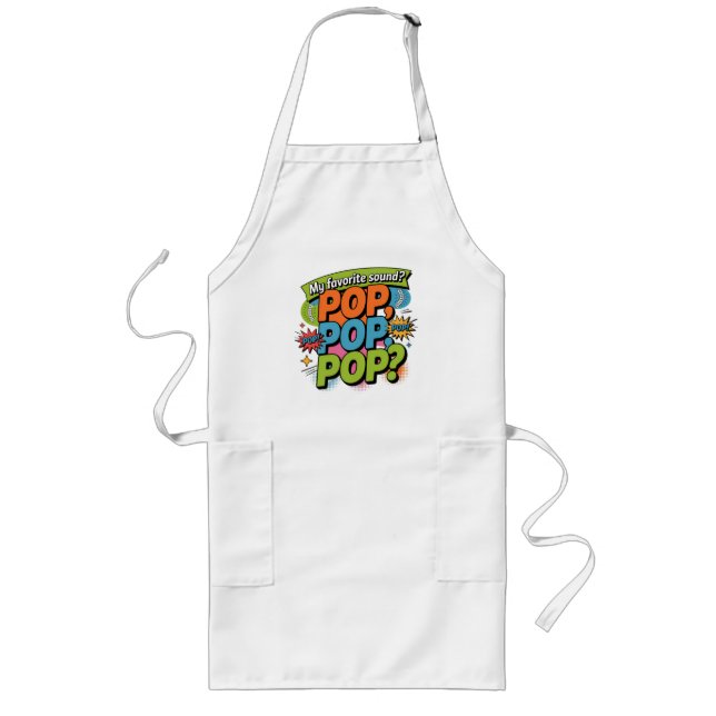 Funny Chiropractor Pop Sound Gift Lange Schürze (Vorne)