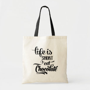 Funny Chocolate Addict Eat Chocolate Lover Tragetasche