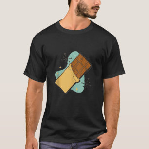 Funny Chocolate Bar Comic Kunst für Männer Frauen T-Shirt