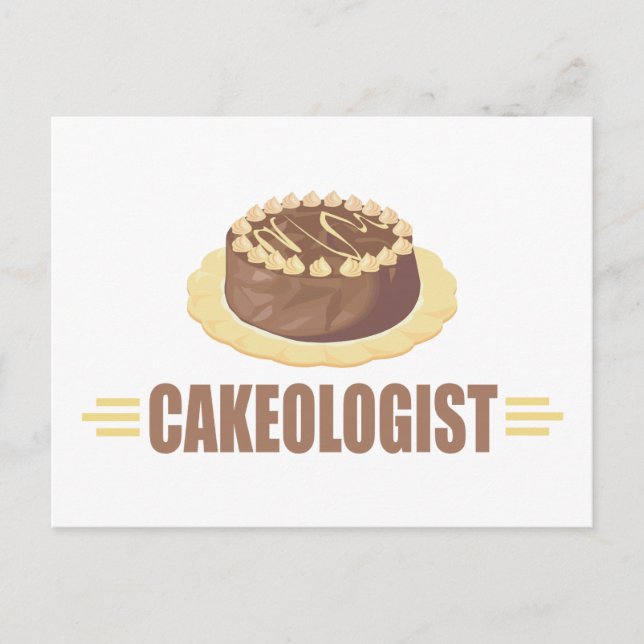 Funny Chocolate Cake Postkarte (Vorderseite)