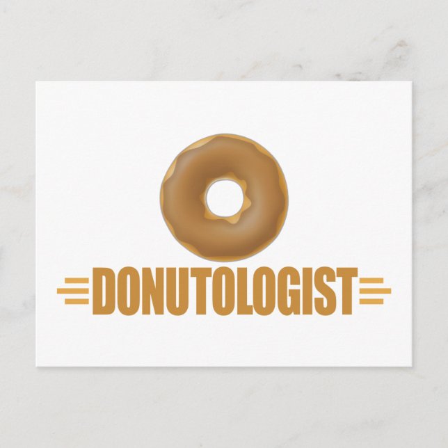 Funny Chocolate Donut Lover Postkarte (Vorderseite)