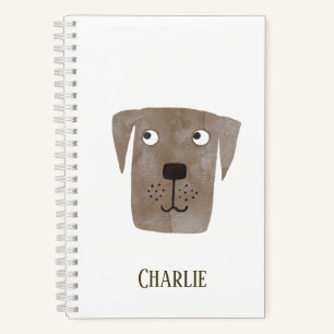 Funny Chocolate Labrador Retriever Dog Individuell Notizbuch