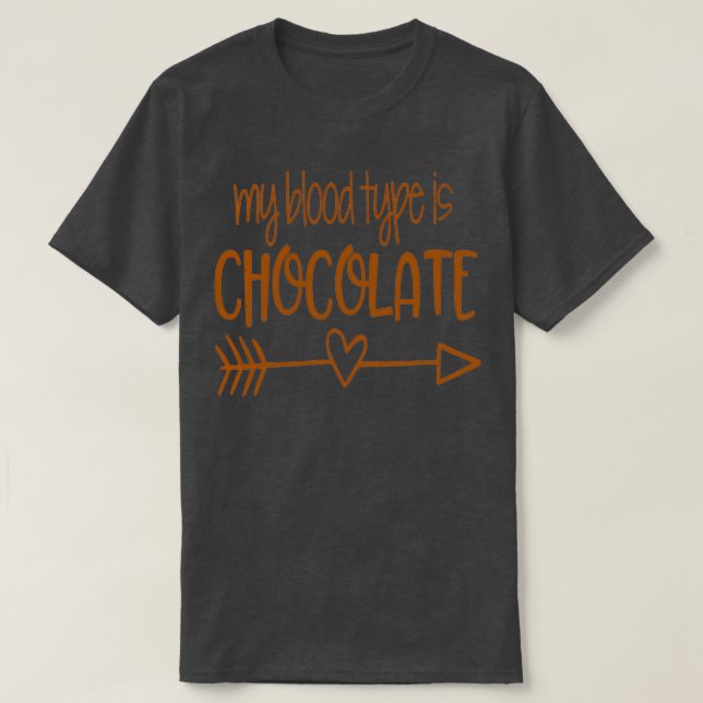 Funny Chocolate Lover Chocolate Diet Niedlich Hot  T-Shirt (Design vorne)