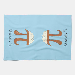 Funny Chocolate Pi Symbol Mathematiker Lehrer Geschirrtuch