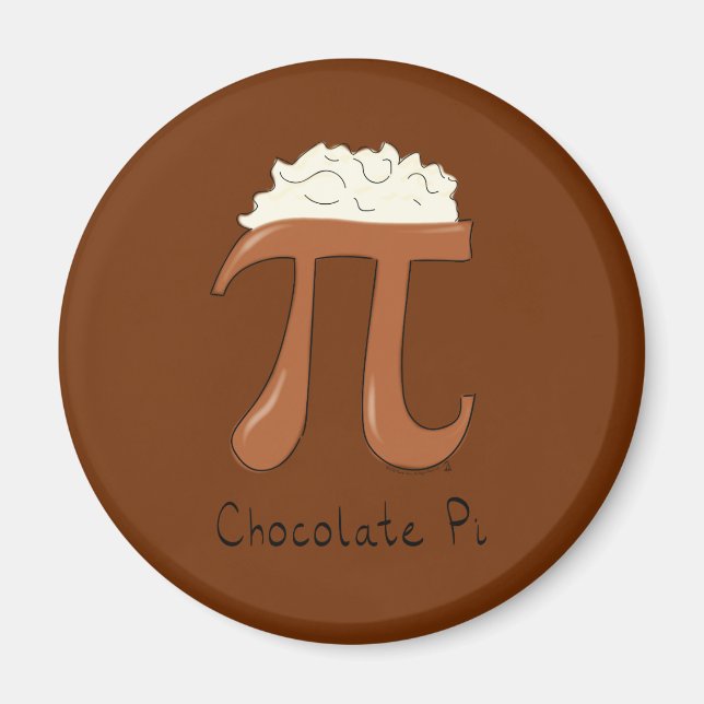 Funny Chocolate Pi Symbol Mathematiker Lehrer Magnet (Vorne)