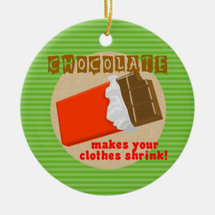 Funny Chocolate Sprichwort Weihnachtsschmuck
