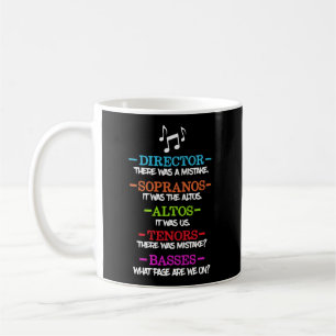 Funny Choir Director Soprano Alto Tenor Bass Show Kaffeetasse
