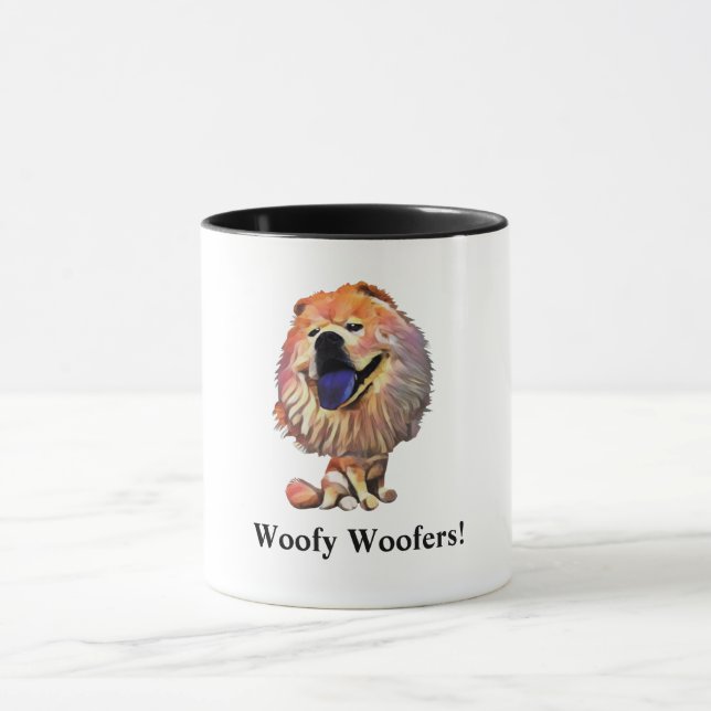 Funny Chow Chow Chow Hund Tasse (Zentrum)