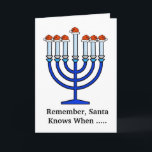 Funny Chrismukkah Shmendrik Grußkarte Feiertagskarte<br><div class="desc">Der Begriff "Chrismukka" begann 2003 in einer Fernsehsendung namens "The O.C.". Es kann interpretiert werden als (1) die Mischung von Weihnachten und Hanukkah während der Ferienzeit in den Zuhause, wo man jüdisch und einer von Christlich protestantischem Glauben ist. Es ist eine Möglichkeit, beide Seiten einer Zweireligionsfamilie zu feiern und Gefühle...</div>