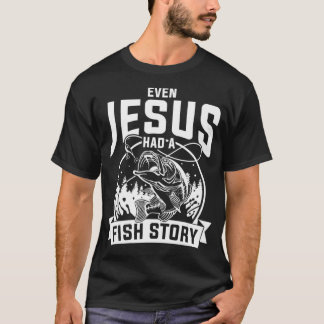 Funny Christlich Fisherman Jesus Bible Gebet Gesch T-Shirt