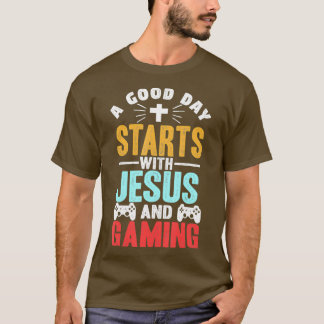 Funny Christlich Jesus Gaming Geschenk für Christl T-Shirt