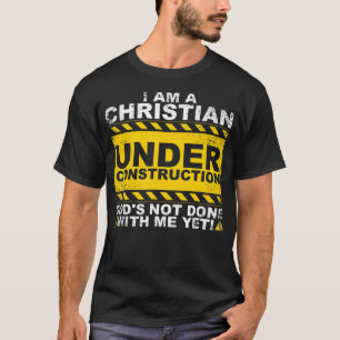Funny Christlich unter Baugift katholisch T-Shirt