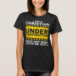 Funny Christlich unter Baugift katholisch T-Shirt