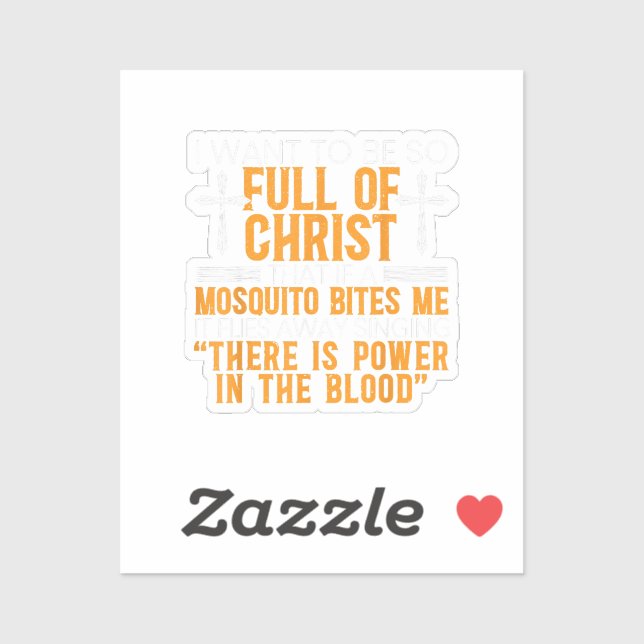 Funny Christlicher religiöser Diener Gottes treu Aufkleber (Blatt)