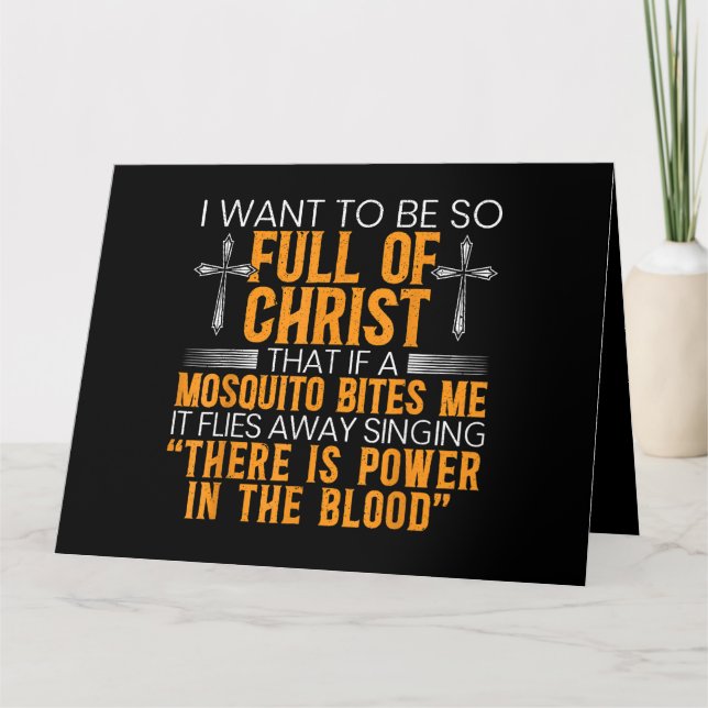 Funny Christlicher religiöser Diener Gottes treu Karte (Vorderseite)