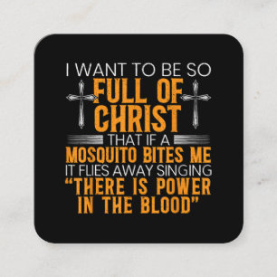 Funny Christlicher religiöser Diener Gottes treu Quadratische Visitenkarte