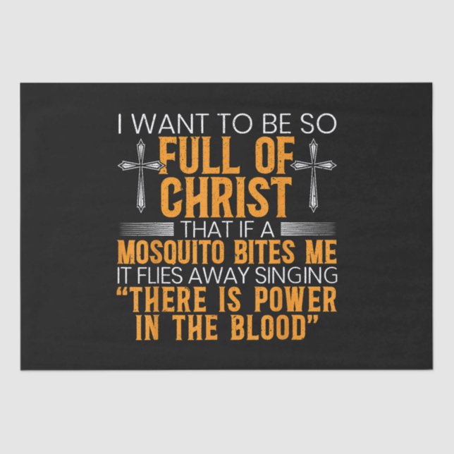 Funny Christlicher religiöser Diener Gottes treu Seidenpapier (Vorderseite)