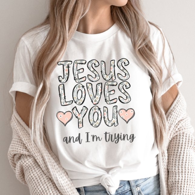 Funny Christliches T-Shirt, Jesus Lieben Sie und i T-Shirt (Von Creator hochgeladen)