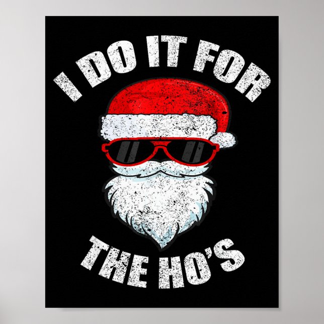 Funny Christmas Adult Naughty Dirty Pajama, Ho Pj, Poster (Vorne)