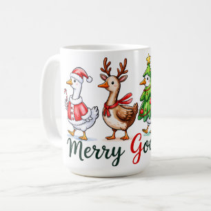 Funny Christmas Albern Gänse Kaffeetasse