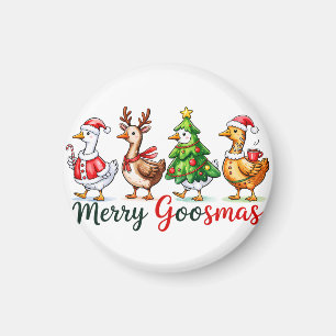 Funny Christmas Albern Gänse Magnet