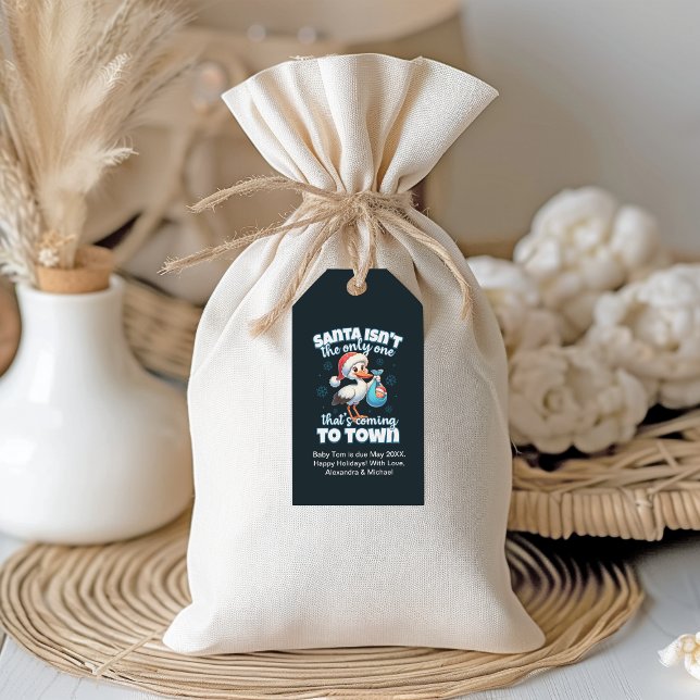 Funny Christmas Baby Pregnancy Ankündigung Geschenkanhänger (Von Creator hochgeladen)